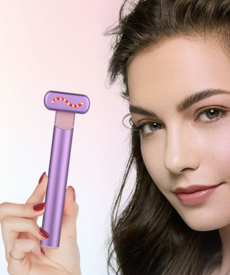 Instrument de beauté oculaire rotatif à compresse chaude EMS