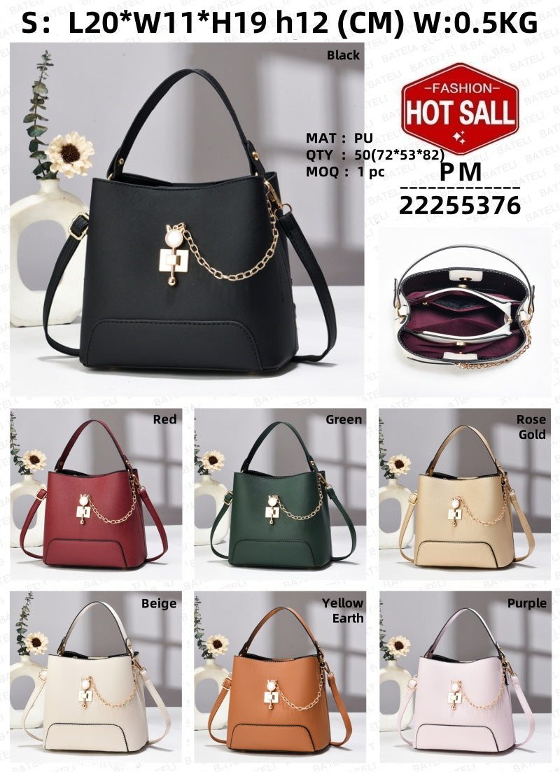 Sac seau élégant | Sac à bandoulière et sac à lanière en cuir PU pour femme – Sac à main élégant