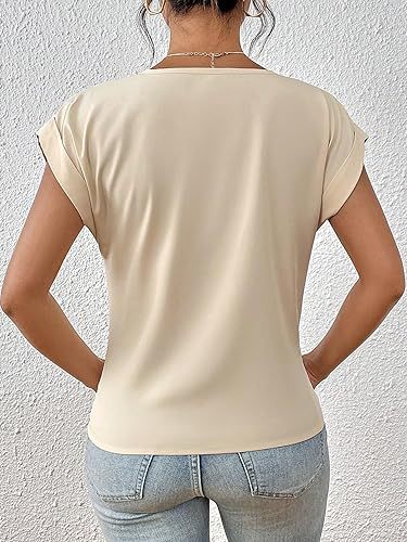 Women's V-Neck Irregular Knot Top– AdriaPulse