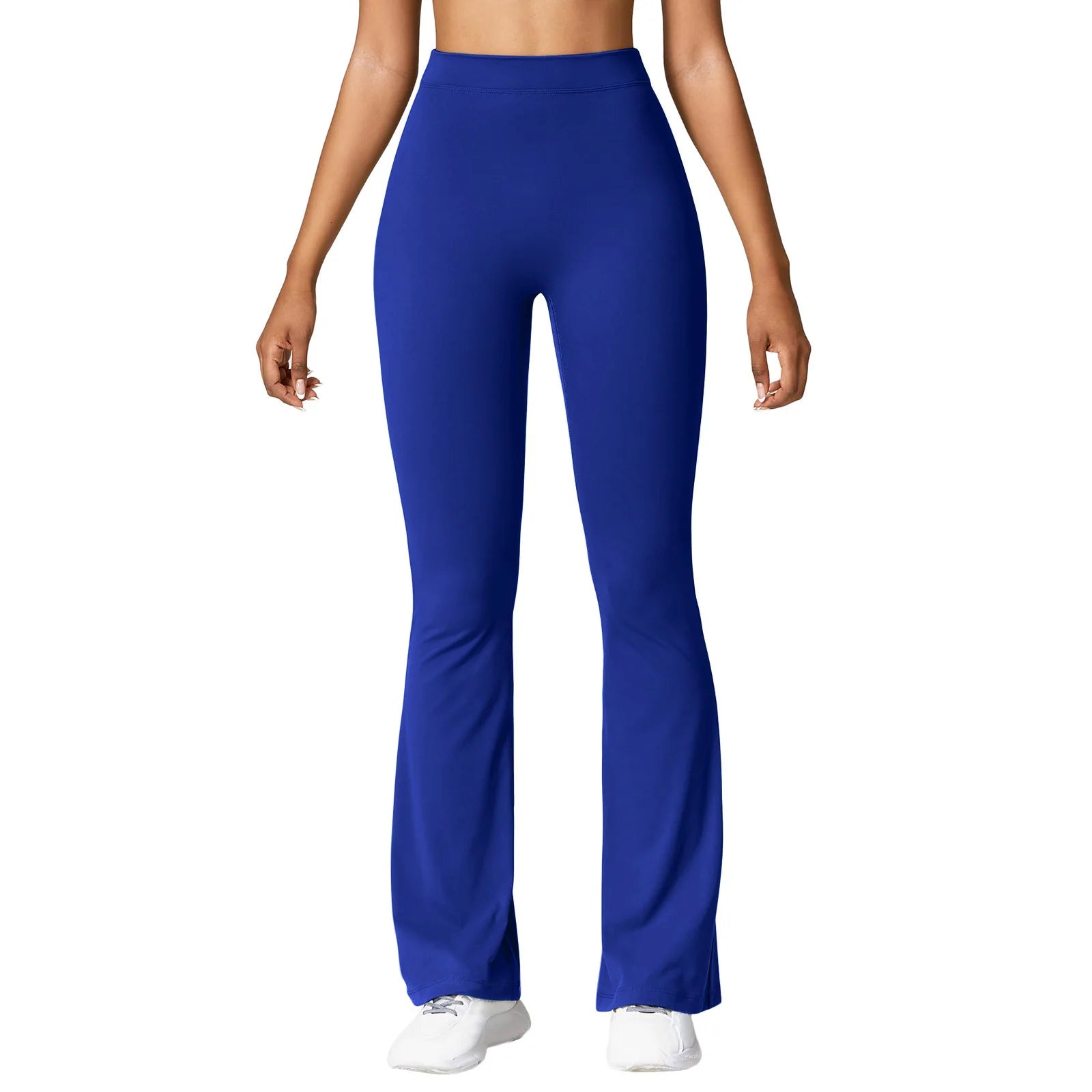 Fashion Micro Horn Leggings Damen V-Rücken Taille Sporthose Hohe Taille Push Up Po Gym Hose Einfarbig Schlank Freizeit Leggings