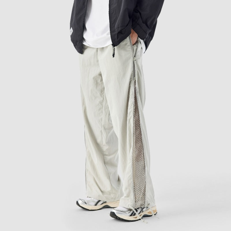 Women's Loose Fit Straight Leg Shell Pants – Black M | AdriaPulse