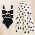 Conservative Swimwear Set with Skirt | Women's Modest One-Piece Swimsuit – Multiple Colors