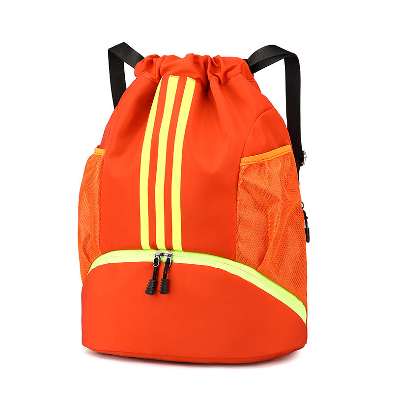 Unisex Oxford Drawstring Crossbody Travel Bag – 20-35L with Shoe Compartment