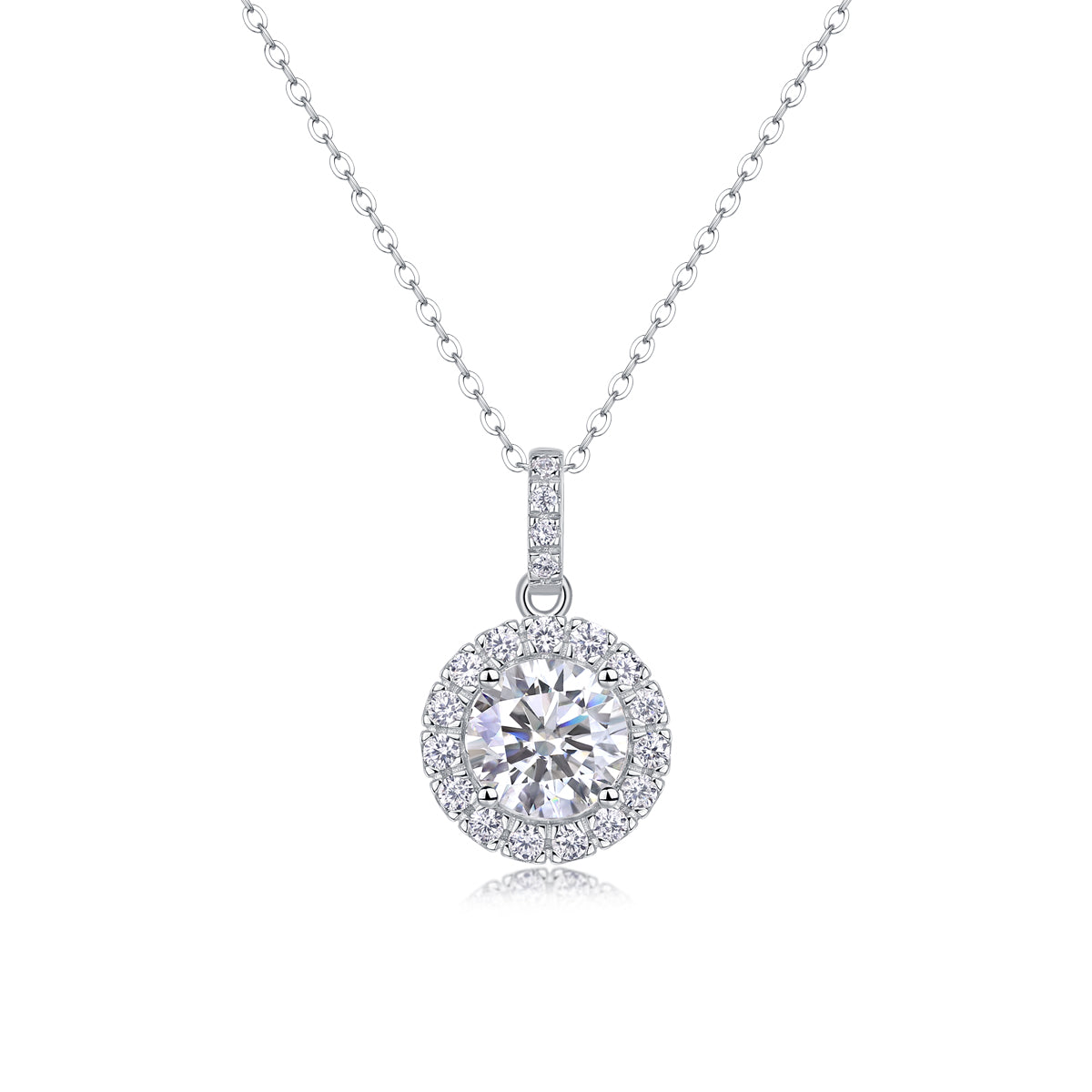 1Dandelion - A Fashionable And Luxurious Diamond Jewelry Pendant Set With 2-carat Moissan Diamonds, S925 Sterling Silver And Platinum Plating Prohibit TikTok sales