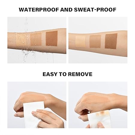 Wasserfeste Bein- und Körper-Make-up-Foundation – Tattoo- und Venen-Concealer mit Hyaluronsäure | 100 ml | 3 Farbtöne