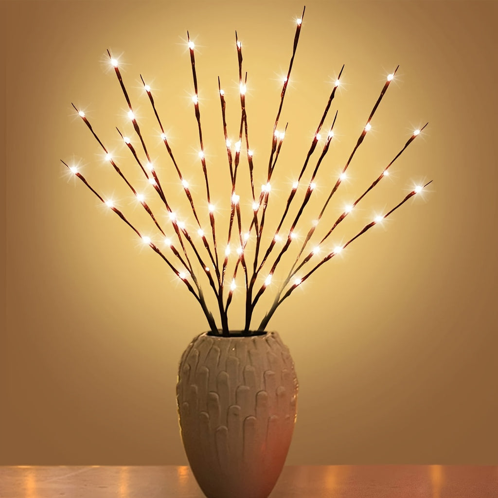LED Ast-Deko-Leuchte – 4er-Set beleuchtete Äste für die Heimdekoration