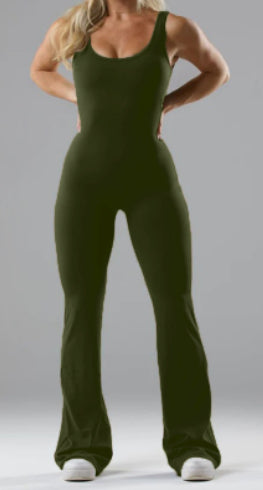 Women's Backless Yoga Jumpsuit – Slim Fit Hip Lift Activewear