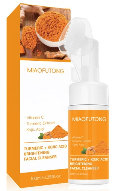 "Kojic Acid Turmeric Brightening Cleansing Mousse Dark Spot Correcting Face Wash 100ml – AdriaPulse"