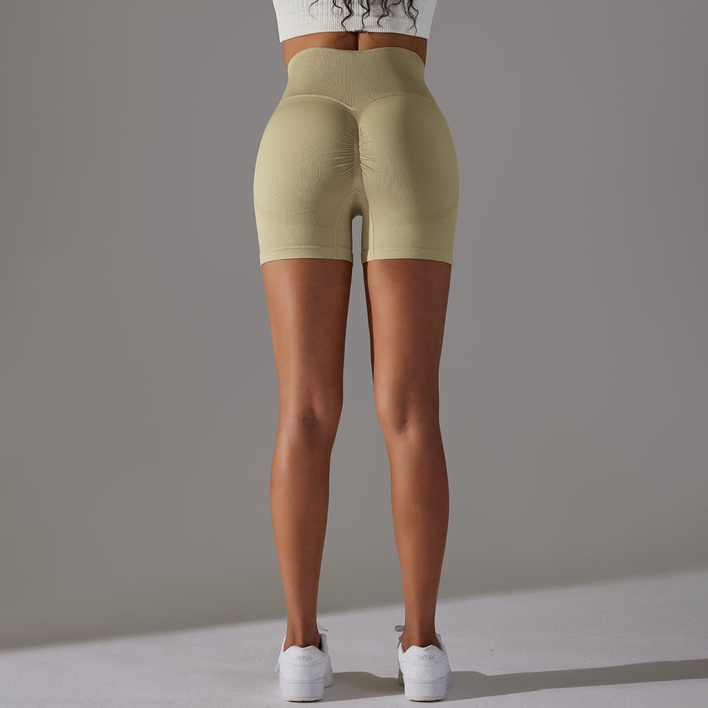 Short de Yoga sans Coutures Taille Haute pour Femme – Contrôle du Ventre | AdriaPulse