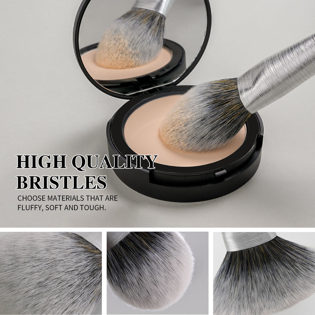 Set de 10 pinceaux de maquillage Beili – Pinceaux Kabuki à poils synthétiques pour fond de teint, correcteur et fard à paupières