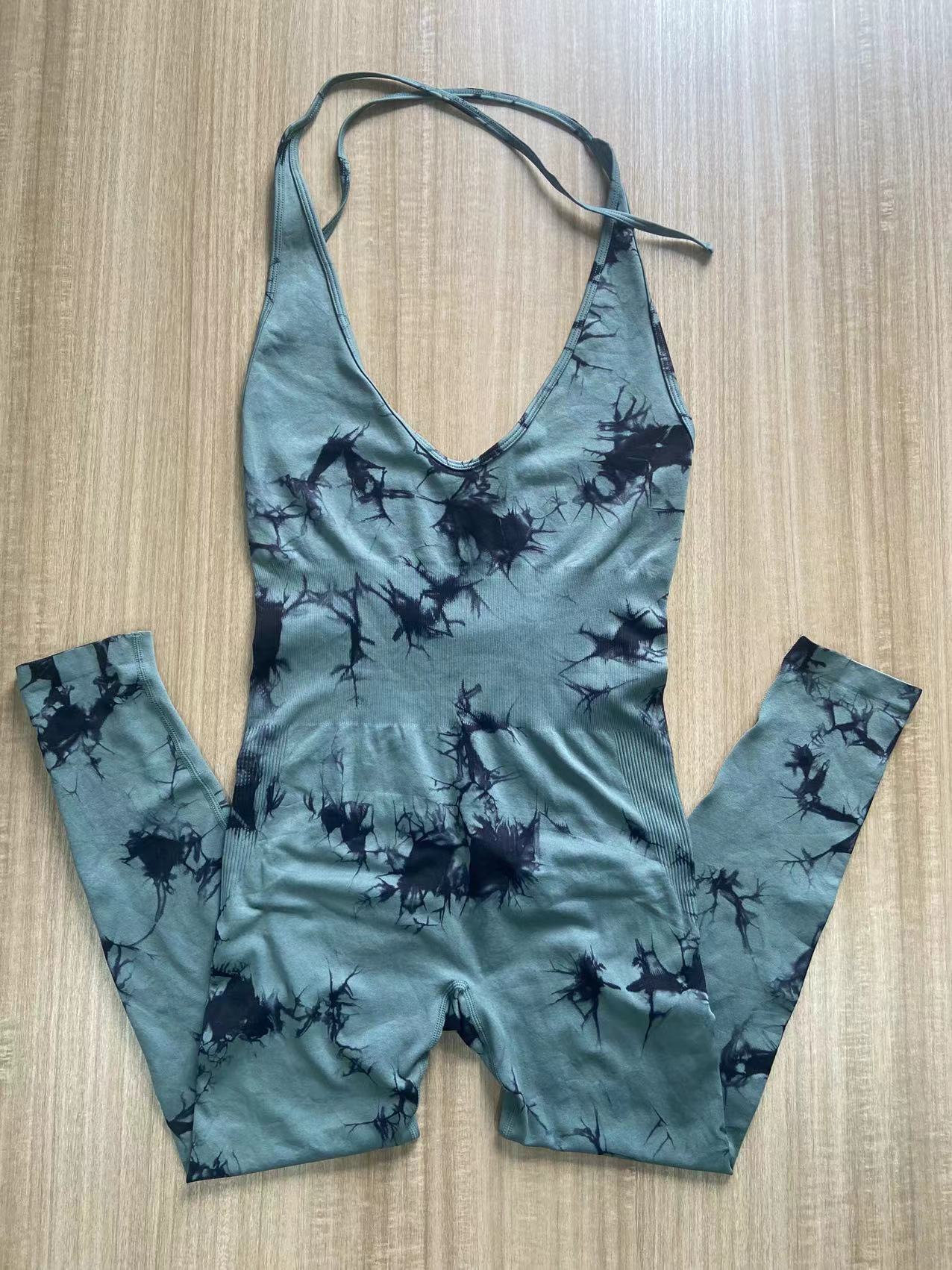 Women's Yoga Jumpsuit – Sleeveless Peach Hip Lift Activewear
