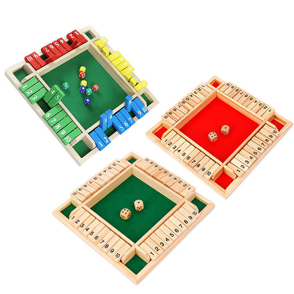 Shut the Box – Wooden Flip Card Number Board Game