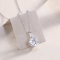 2 Carat Moissanite Star Pendant Necklace – S925 Silver Platinum-Plated