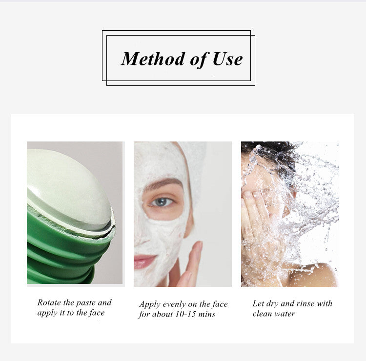 "Green Tea Mud Film Stick Deep Pore Cleansing Brightening Face Mask 40g – AdriaPulse"
