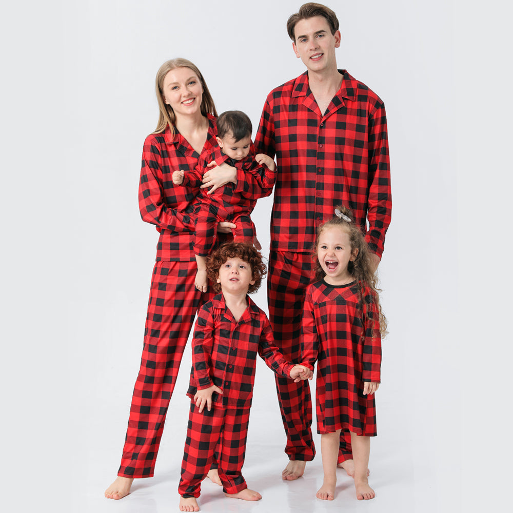 Family Matching Pajamas Set – CPC Certified Cotton Blend Sleepwear – AdriaPulse