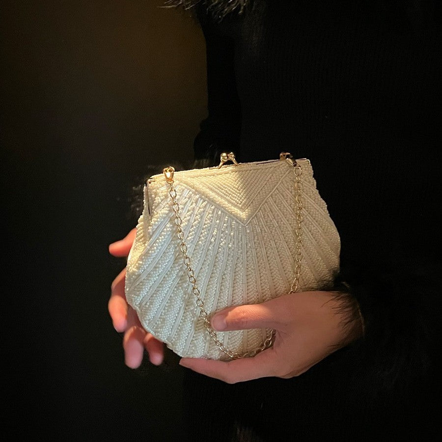 Muschelförmige Umhänge-Schultertasche für Damen