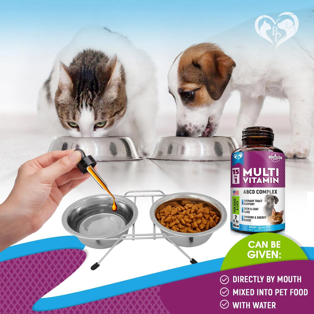 15-in-1 Pet Multivitamin Liquid – Glucosamine & Cranberry for Dogs & Cats | 60ml