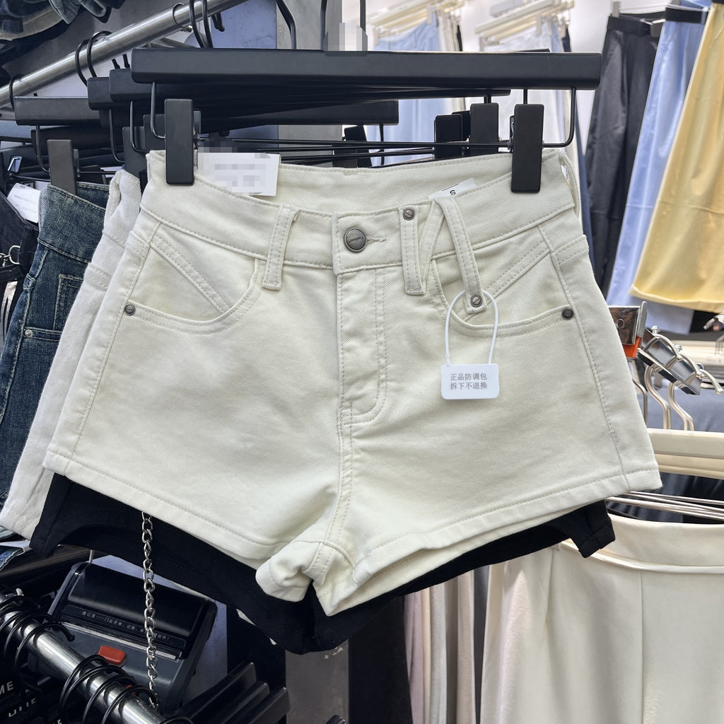 Women's High Waist Slim Fit Hot Pants – Sweet & Spicy Denim Shorts | 3 Colors