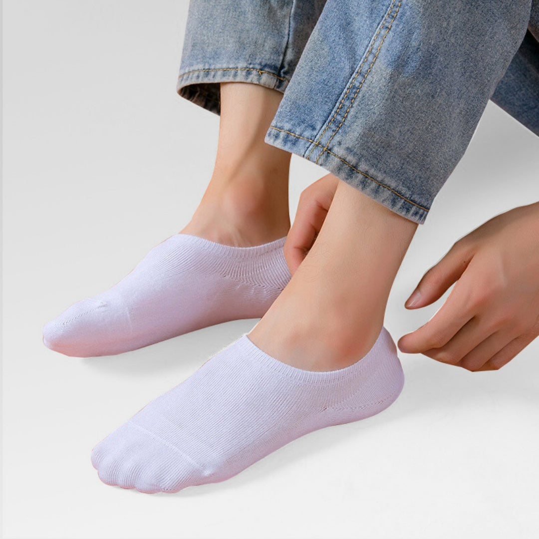 6-Pack Invisible Sneaker Socks – Anti-Slip Cotton No-Show – AdriaPulse
