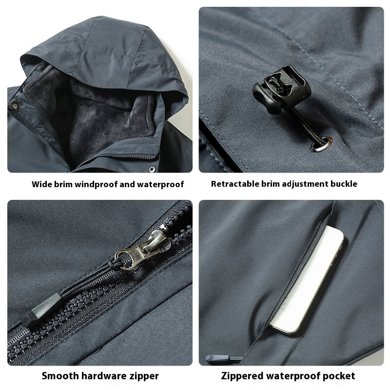3-in-1 Waterproof Windproof Jacket | Warm Outdoor Coat – Unisex