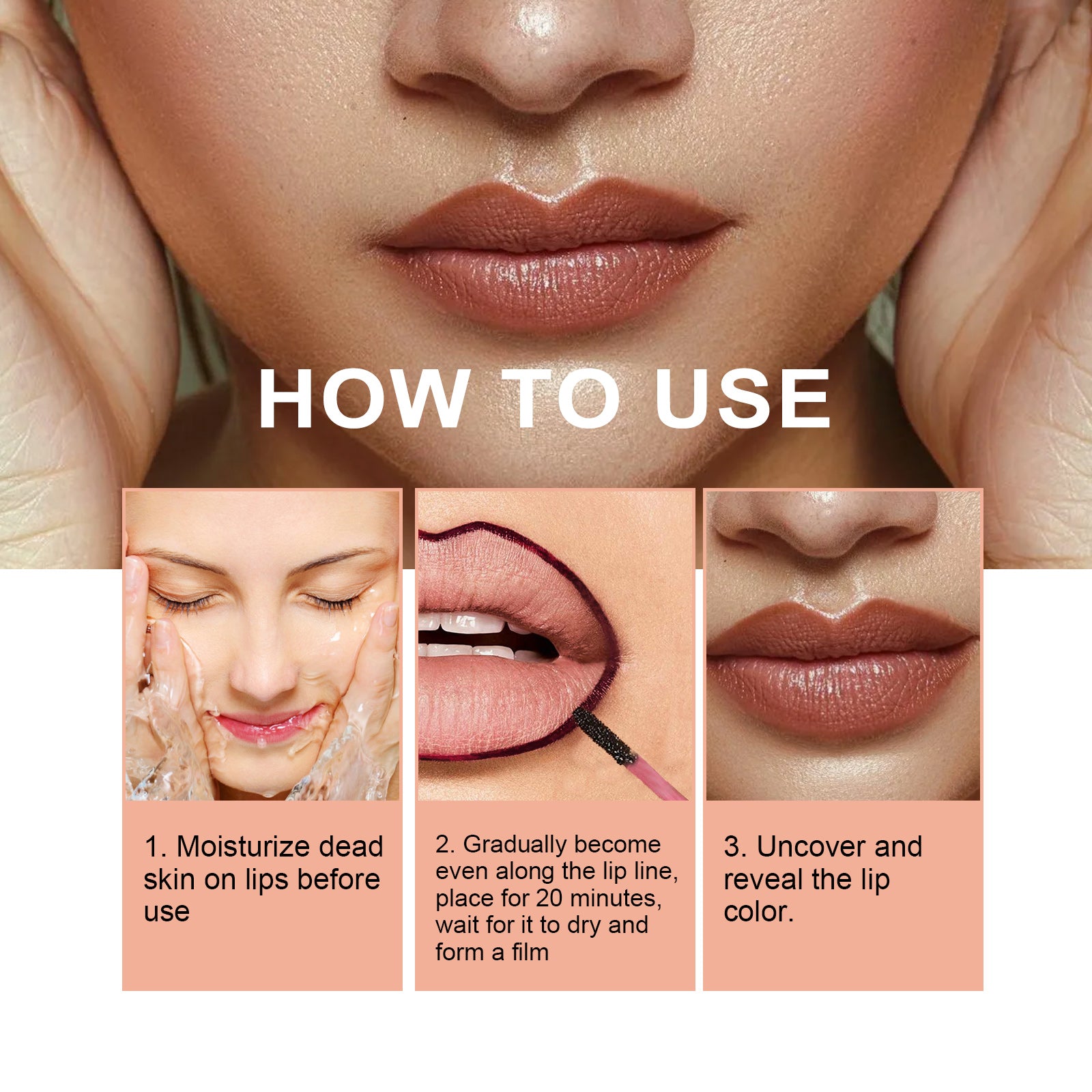 OUHOE Peel-Off Lip Liner – Plumping & Long-Lasting Lip Tint