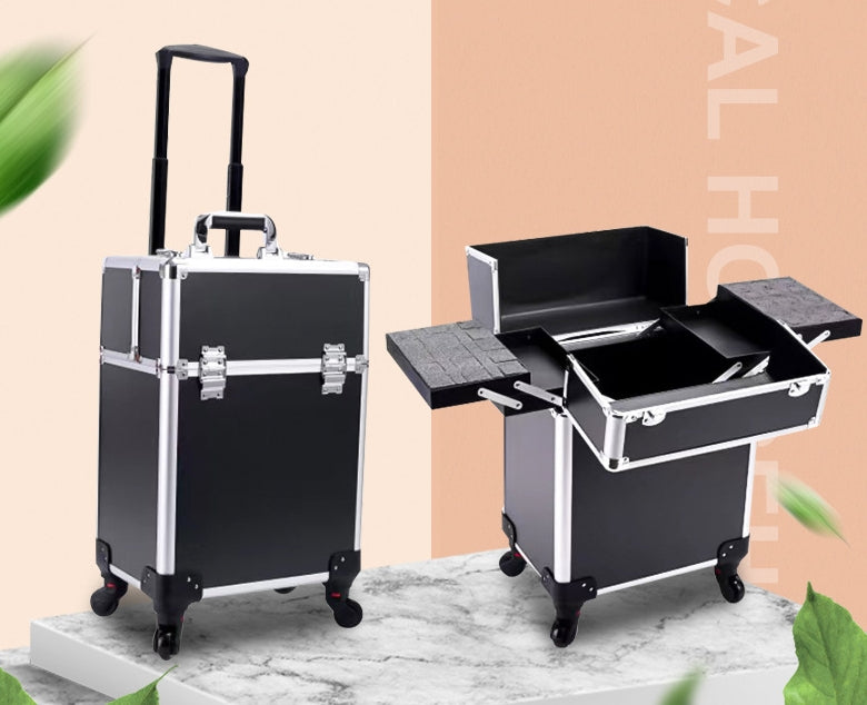 Professional Makeup Artist Trolley Case – Large Capacity Storage Toolbox