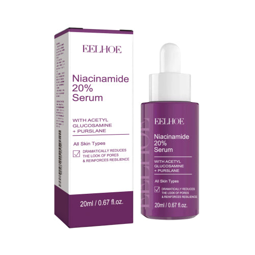EELHOE Niacinamide Serum 20ml – Porenverfeinernde, aufhellende & faltenmindernde Hautpflege