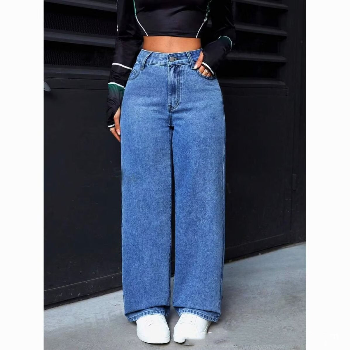 Women's High Waist Straight Leg Jeans – Sweet & Spicy Style