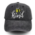 Bee Kind Embroidered Baseball Cap – Washed Cotton Low-Profile Hat for Women & Men