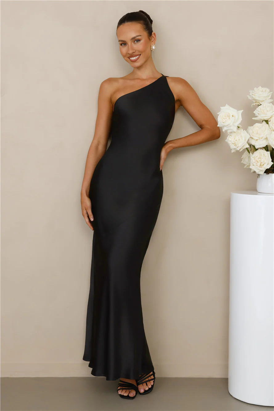 Women's Backless Lace-Up Slim Fit Maxi Dress Army Green AdriaPulse