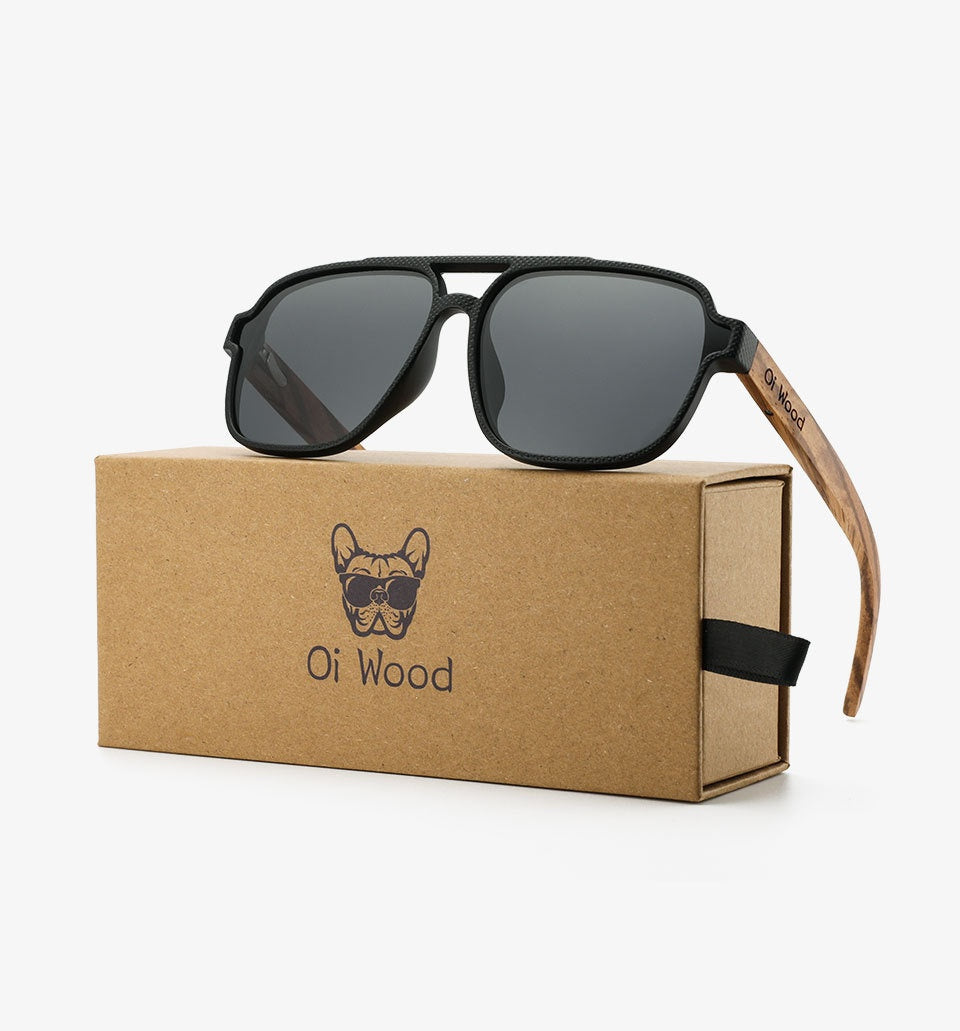 Polarized Wooden Sunglasses | UV400 Vintage Full Frame – 4 Colors