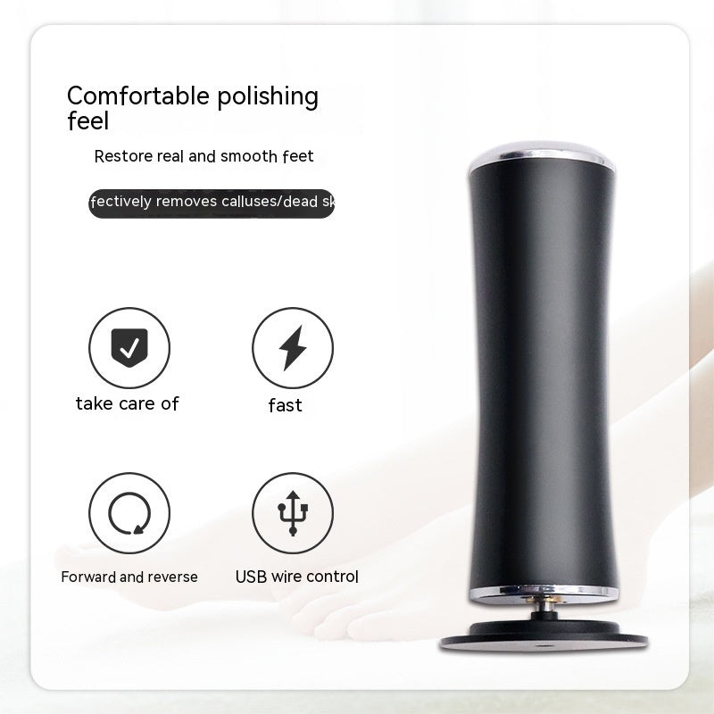 Râpe électrique anti-callosités pour les pieds, soin des pieds, talons, peau morte, pédicure, ponceuse électronique pour les pieds et papier de verre de rechange