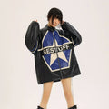 American Retro Biker's Jacket | PU Leather Moto Coat – Women's Autumn Street Style