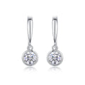 Moissanit-Ohrstecker – S925 Silber Platinbeschichtete Diamant-Ohrstecker