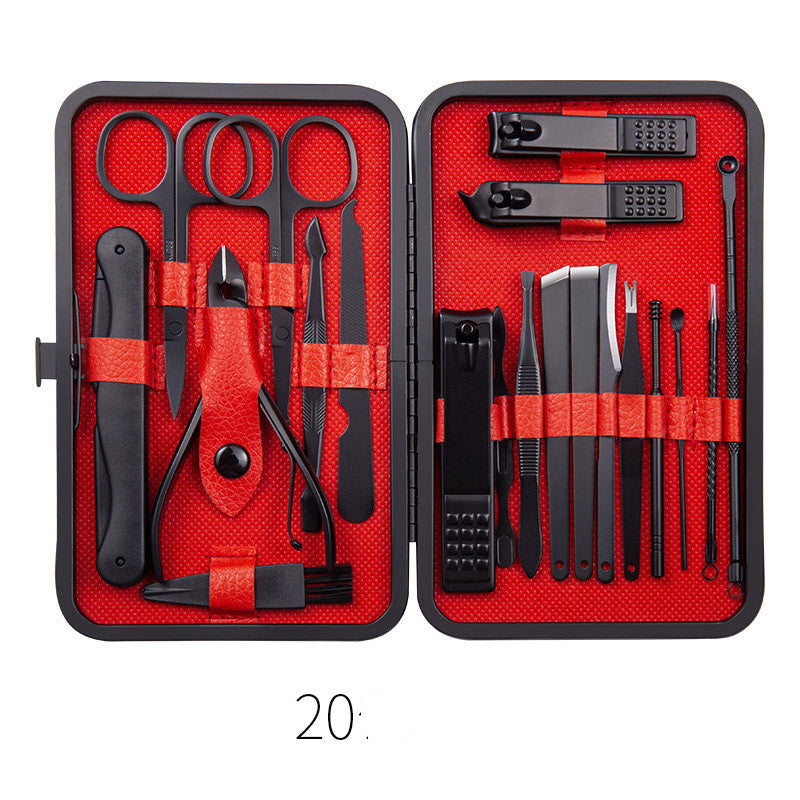 Professional Stainless Steel Nail Care Tool Set – 7 to 20 Piece Manicure Kit