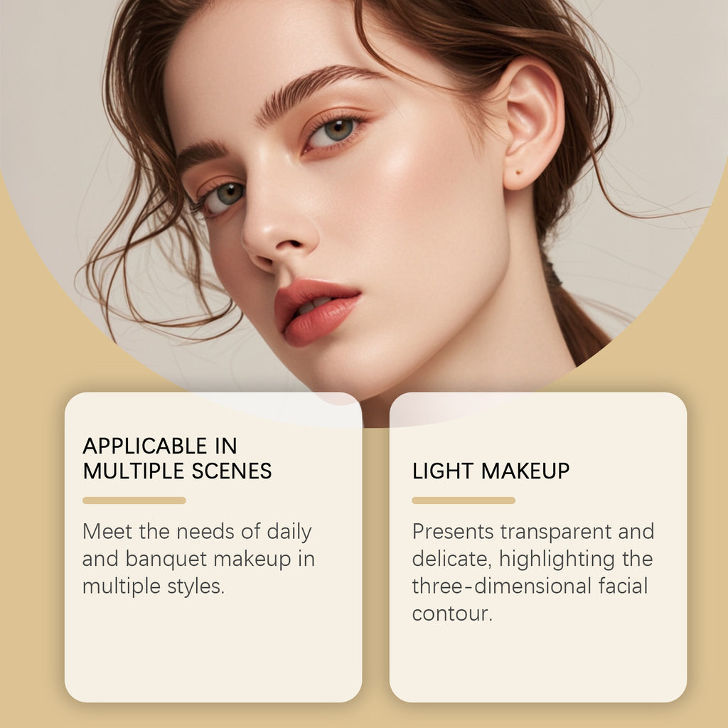 Gilded All-in-One Makeup Palette Eyeshadow Blush Foundation – AdriaPulse