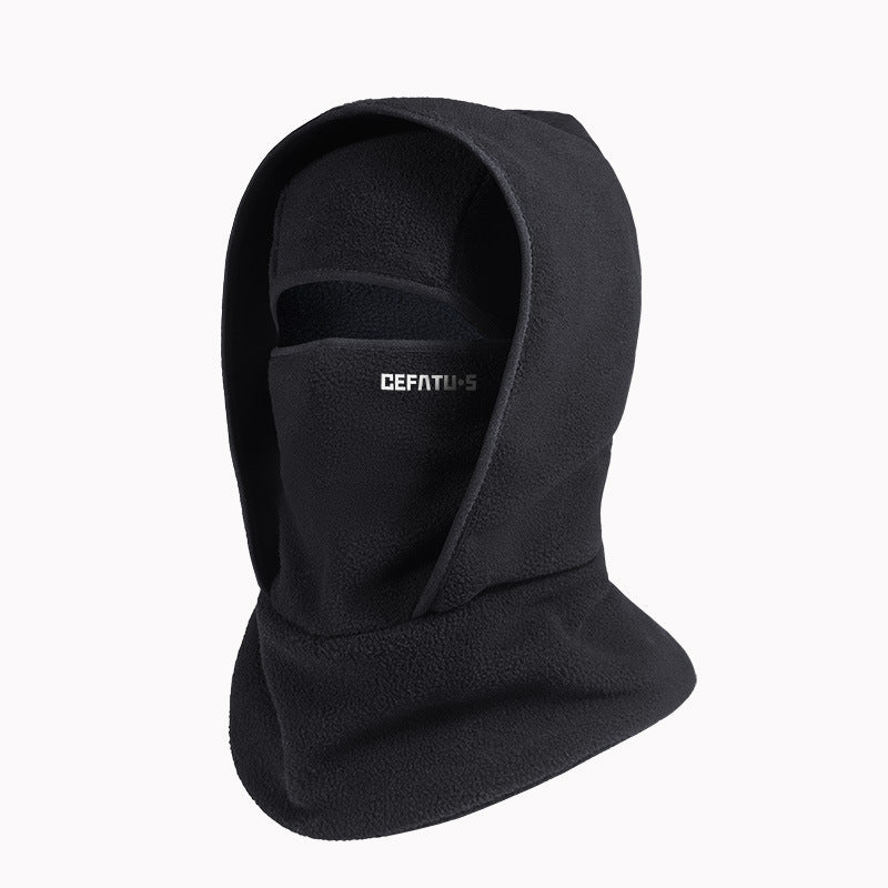 Winter Fleece Hat & Scarf Integrated Headgear – Unisex
