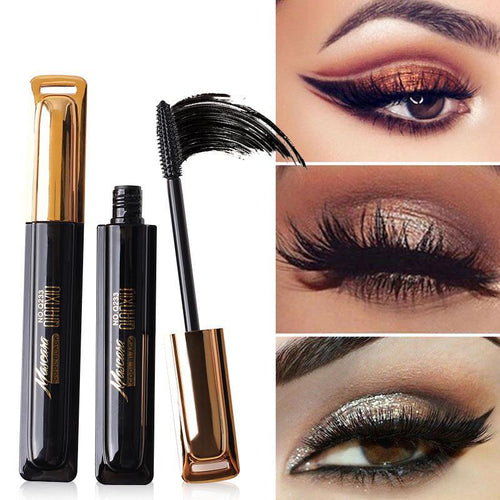 4D Waterproof Mascara – No Smudge, No Clumping, Long & Curly Lashes