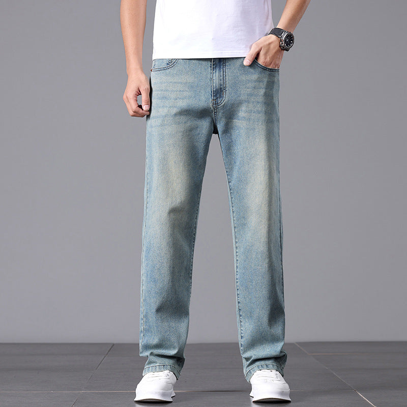 Men's Straight Leg Business Jeans – Slim Fit Commuter Denim