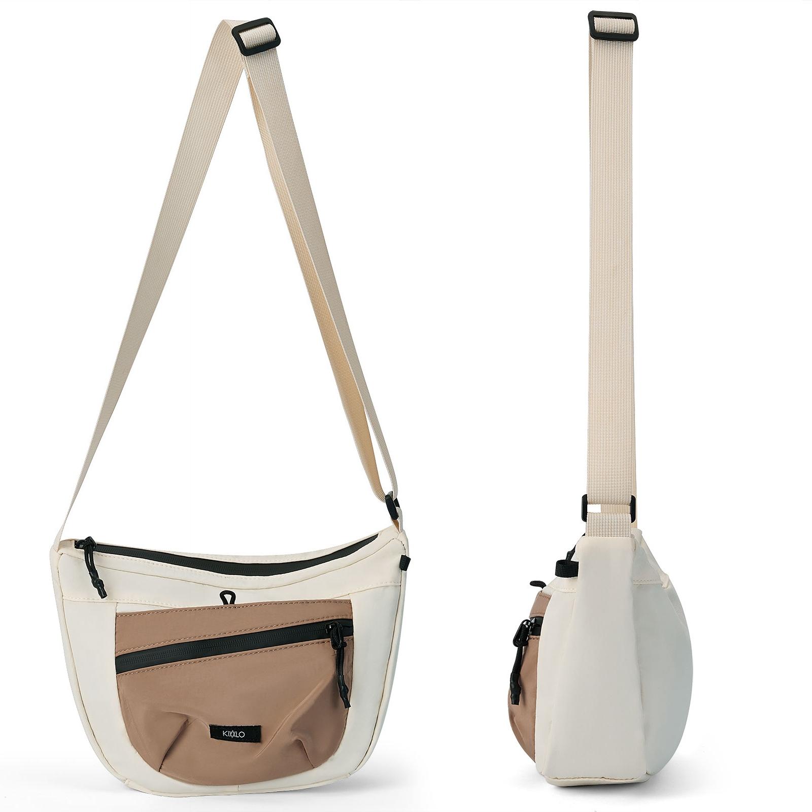 Women's Large Crossbody Shoulder Bag – Solid Color Commuter Bag for Work & School