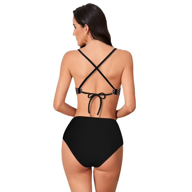 Women's Striped One-Piece Swimsuit Polyester Sleeveless Color 1 | AdriaPulse