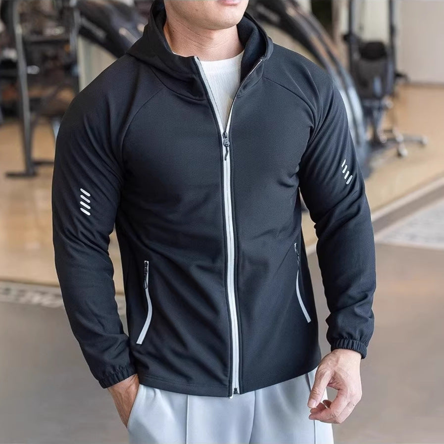 Mens 2026 New Windproof Zip-Up Hoodie For Casual Wear