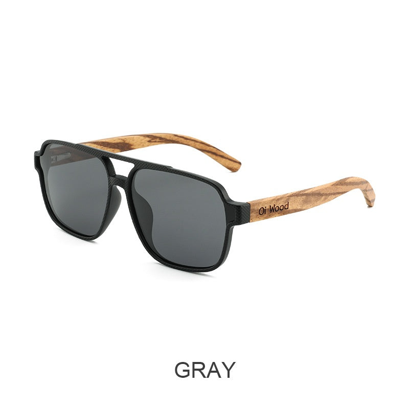 Polarized Wooden Sunglasses | UV400 Vintage Full Frame – 4 Colors