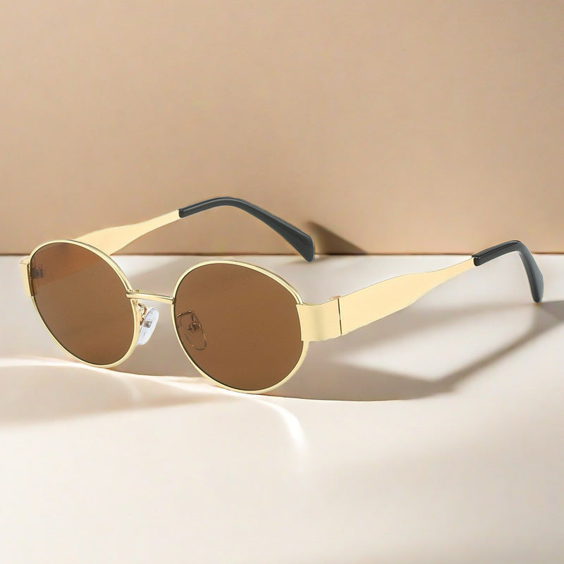 Oval Metal Sunglasses | UV400 Vintage Full Frame – 7 Styles