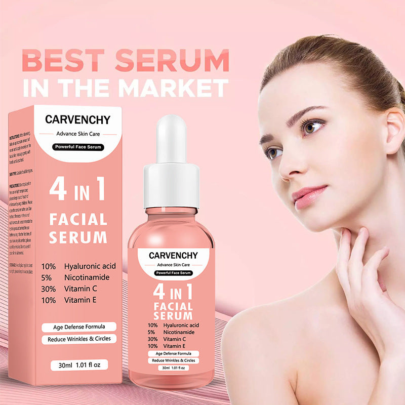Advanced 4-in-1 Facial Serum Anti-Aging Brightening Skin Care Essence 30ml – AdriaPulse