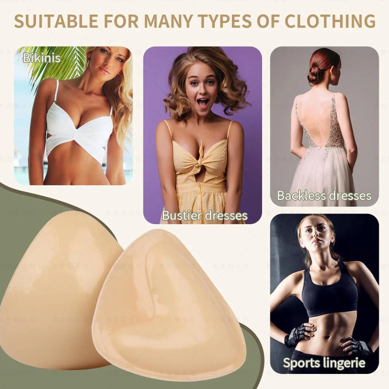 Sticky Bra Inserts – Push Up Silicone Breast Lift Pads | AdriaPulse