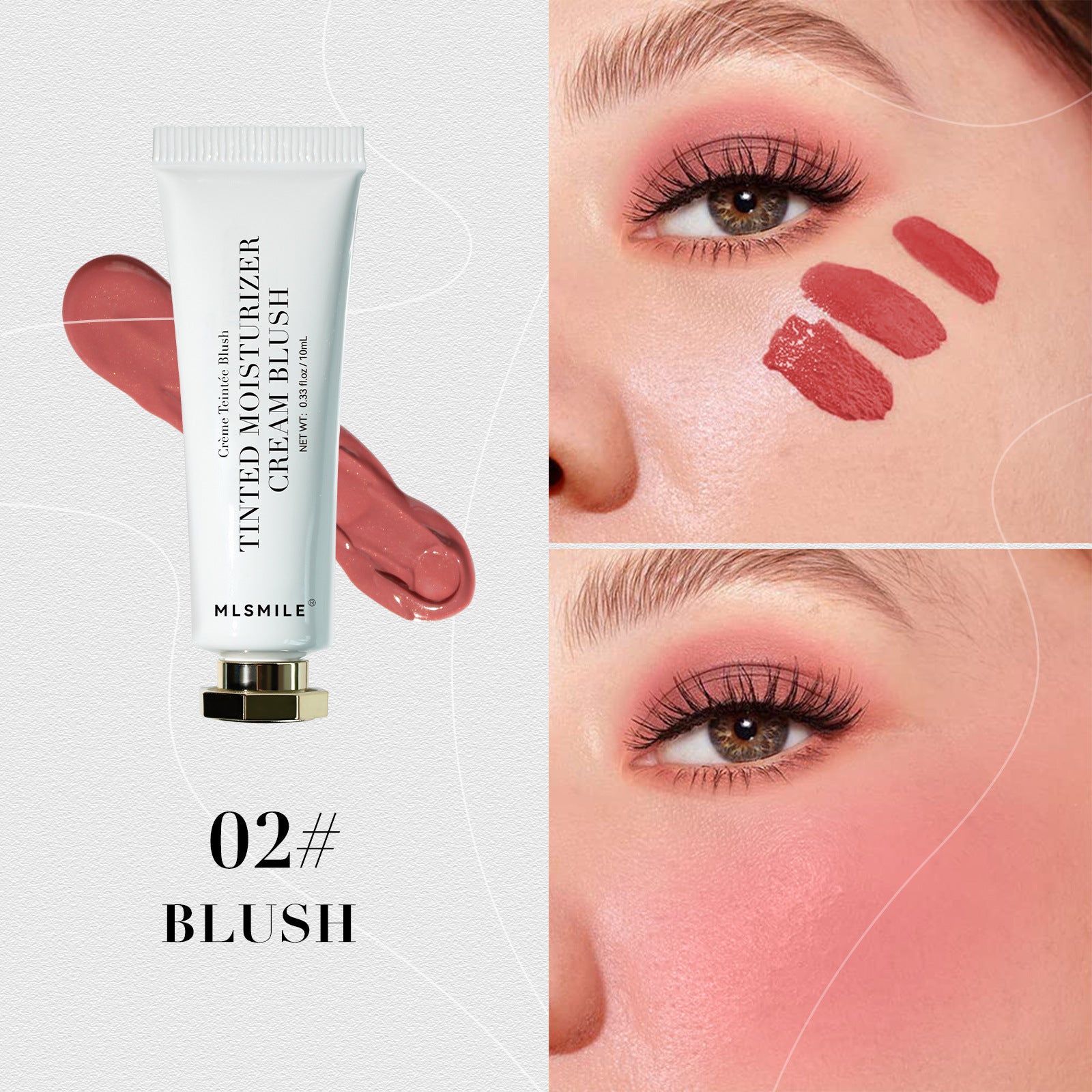 Natural Moisturizing Blush Cream – Dual-Purpose Color & Glow