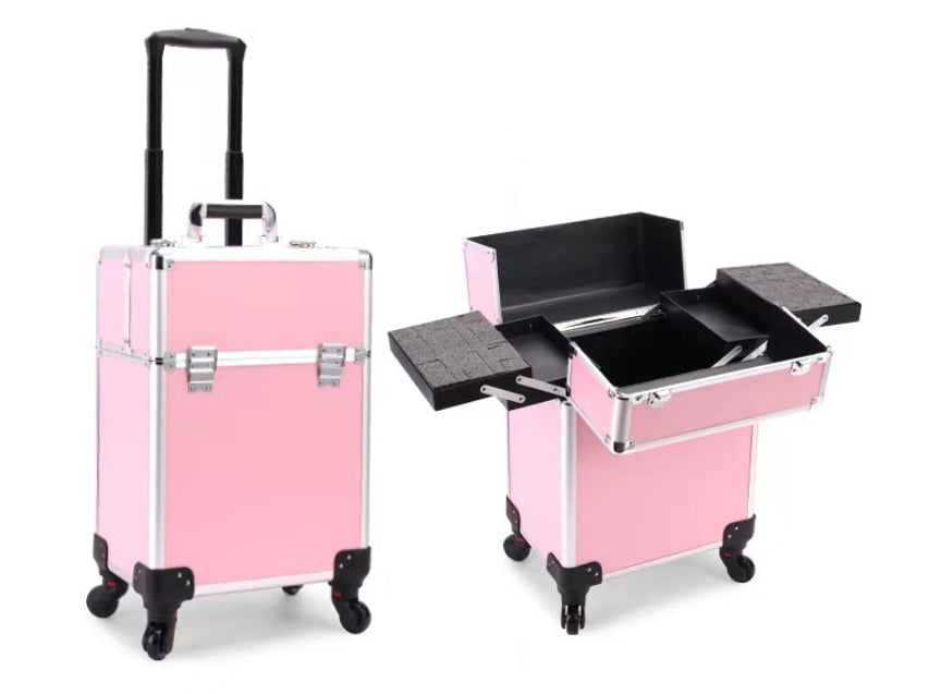 Professional Makeup Artist Trolley Case – Large Capacity Storage Toolbox