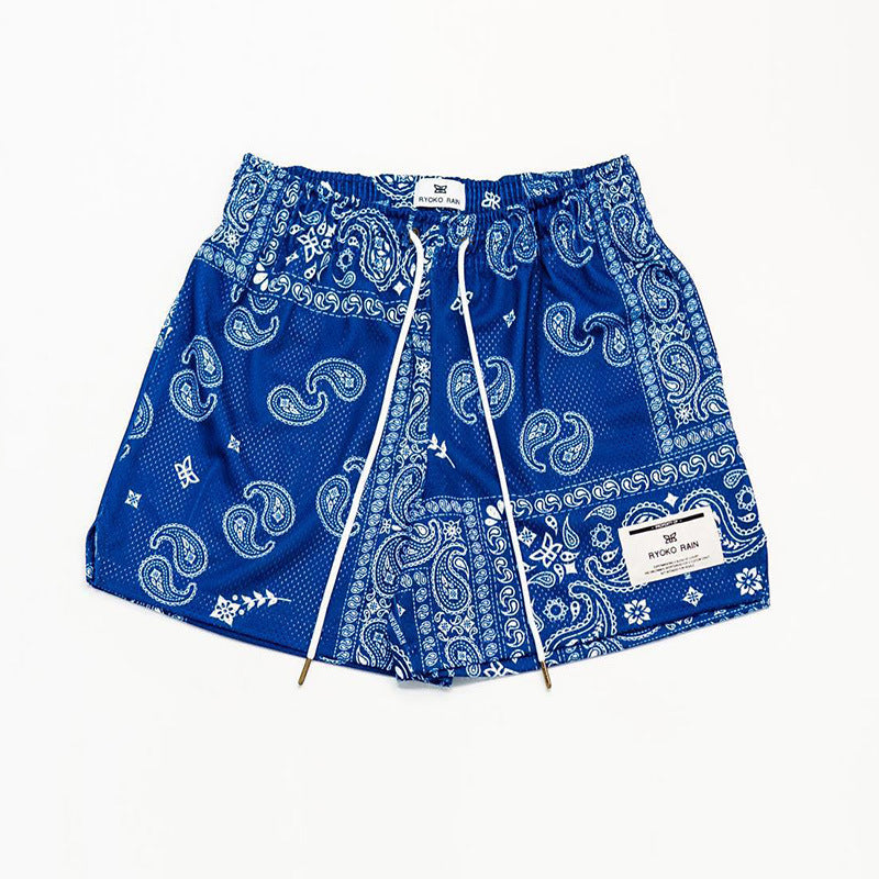 Paisley Shorts Mesh Outdoor Sports Basketball Shorts Freizeit Kurze Hosen