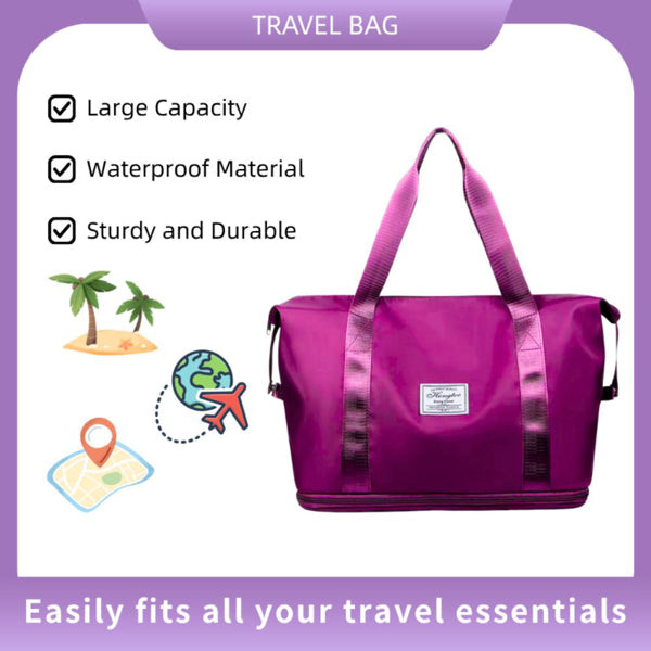 Rainproof Beach Bag | Large Capacity Travel Tote – Portable Wear-Resistant Bag